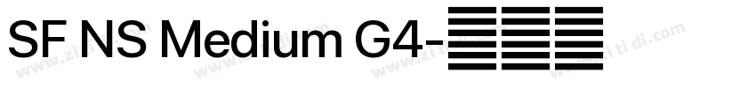 SF NS Medium G4字体转换 SF NS Medium G4字体转换